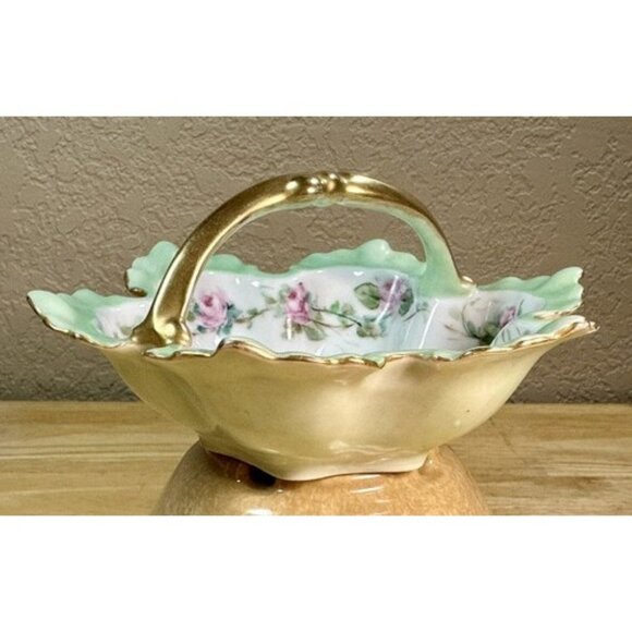 Noritake Nippon Candy Trinket Dish Hand Painted Fine Porcelain Antique Japan 6" - Picture 9 of 14